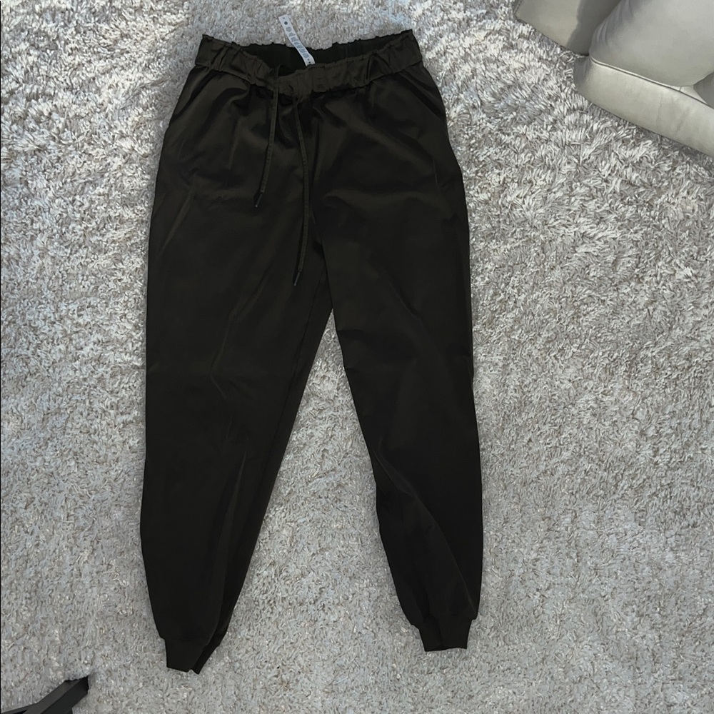 Lululemon Athletica Dark Olive Green Jogger Pants
